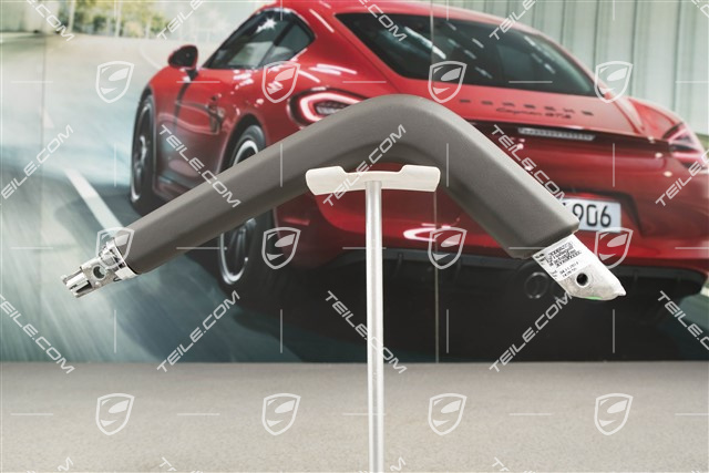 Grab handle centre console, Leather, Agate grey, R