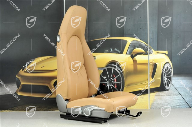 Seat, manual adjustable, leather, Sand Beige, R