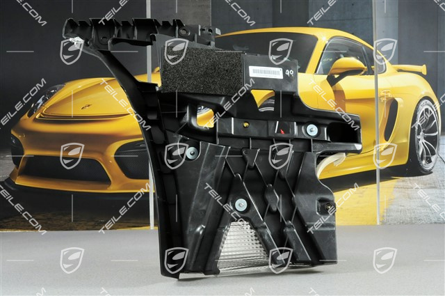 Retaining frame, incl. heat shield, GT3 RS, L Retaining frame, incl. heat shield, GT3 RS, L