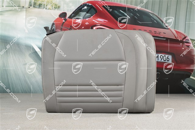 Back seat backrest, Rear, Leatherette, Graphite grey, Coupe, R