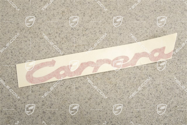 Logo "Carrera RS", Indian red, for rear lid