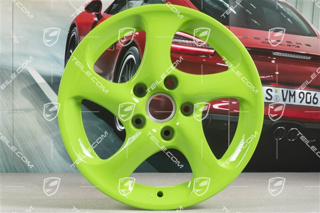 18-inch Turbo Look II wheel, 8J x 18 ET50, Lizard green