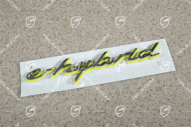Lateral "e-hybrid" logo, L