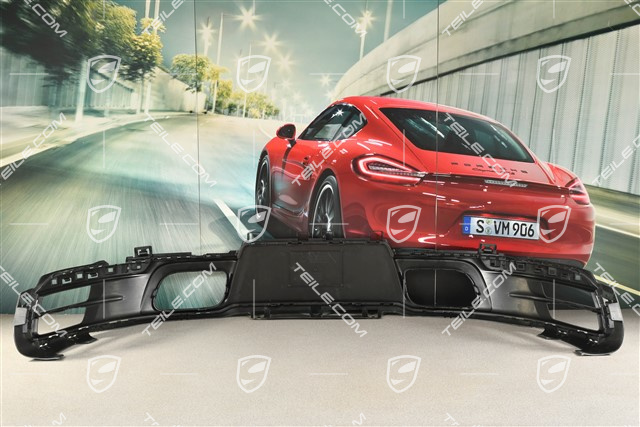 Rear bumper lower cover / diffuser, Black mattet / USA