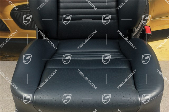 Seat, manual adjustable, heating, leather/leatherette, Metropole blue, R