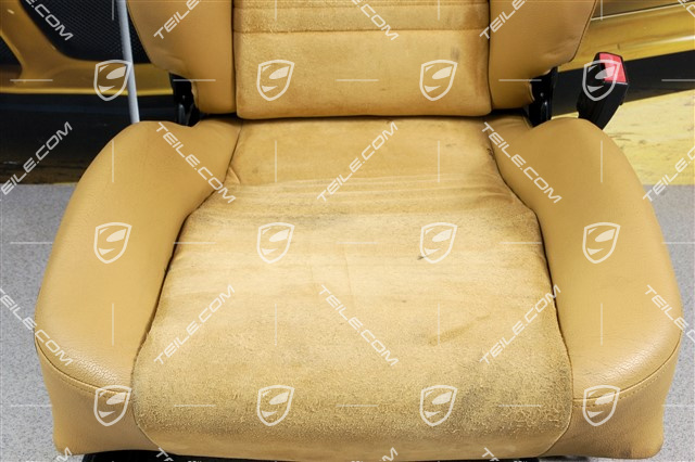 Sitz, manual einstellbar, Kunstleder/Alcantara, Savannabeige, beschädigt, R