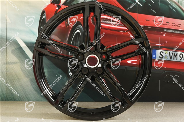 19" wheel rim, Turbo/Sport Design, 8,5J x 19 ET21, black high gloss