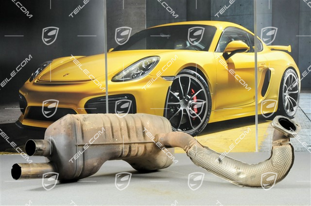 Main exhaust muffler, R Main exhaust muffler, R