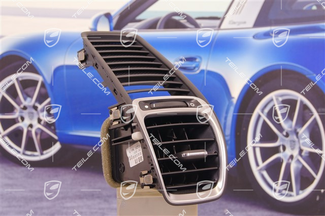 Dashboard side vent / grille, black, L=R
