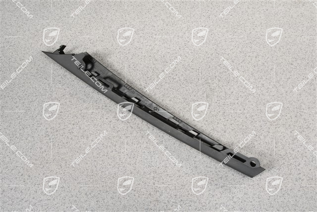 Disc / cover lower for front bumper, black matte, R