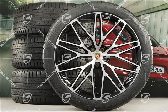 21" RS Spyder Design II summer wheel set, wheel rims 9,5J x 21 ET27 + 10J x 21 ET19 + Michelin summer tyres 265/40 R21 + 295/35 R21, with TPM