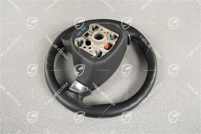Steering wheel, multi-function, heating, selector lever, black