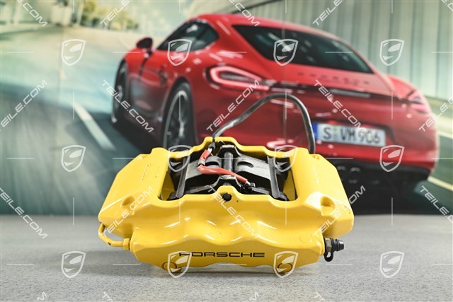 PCCB Fixed calliper without pads, yellow, L