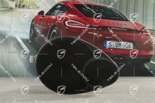 Coupe / Targa, Loudspeaker, rear, Satin Black, R