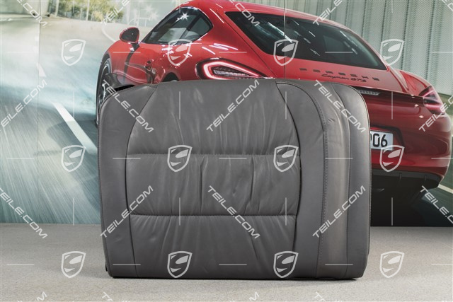 Notsitzrückenlehne, Raffleder, spacegrau, Cabrio, R