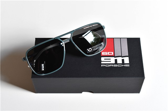 "60Y 911" Porsche Design Sunglasses P'8966, Anniversary Ed. 60 Years of Porsche 911, Ltd. Edition, blue/white