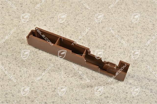 Front seat rail cover, rear, Truffle Brown, L=R