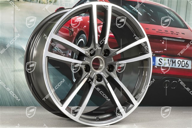 21" Felge Cayenne Turbo, 9,5J x 21 ET46, Titanium