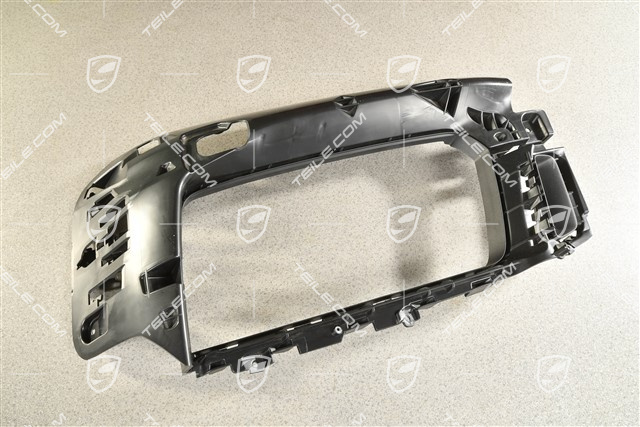 Retaining frame, lateral, black matte, GTS / Sport Design, R