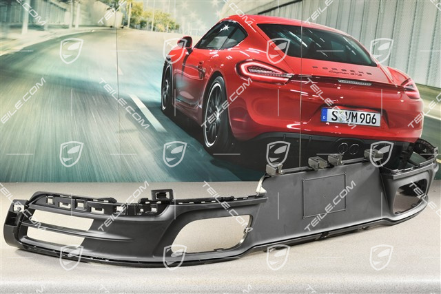 Rear bumper lower cover / diffuser, Black mattet / USA