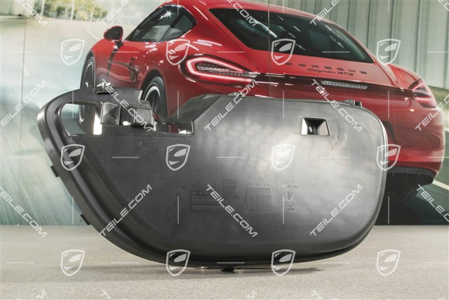 Air duct / guide Turbo / GTS, Satin black, R