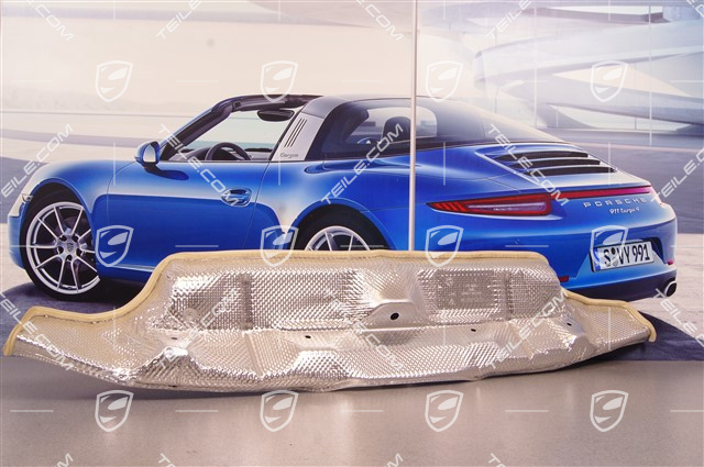 Heat protection / shield centre, rear Heat protection / shield centre, rear