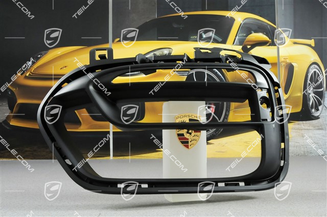 Retaining frame / Lateral Bumper Grille - Black Matte, GTS, L Retaining frame / Lateral Bumper Grille - Black Matte, GTS, L