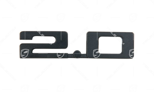 Logo "2,0", black Logo "2,0", black