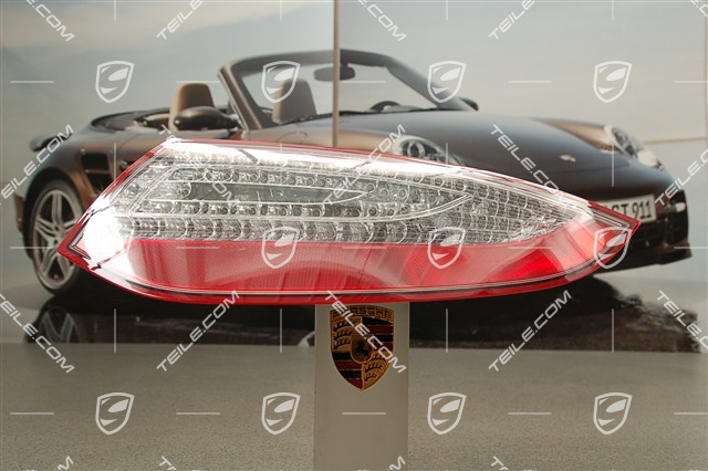 Rear light, clear glass optics, LED, Facelift 08-, R Rear light, clear glass optics, LED, Facelift 08-, R