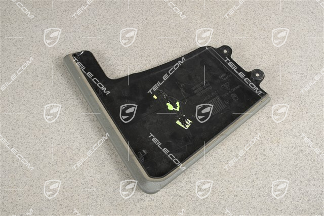 Centre console, Lateral cover, Leatherette, Stone grey, L