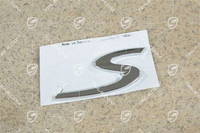 "S" logo, Chrome "S" logo, Chrome