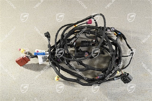 Wiring harness front bumper, Extended and crash-active pedestrian protection, RHD