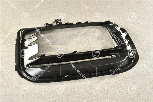 Front bumper, side ventilation grille, Black high gloss, Sport Design, L