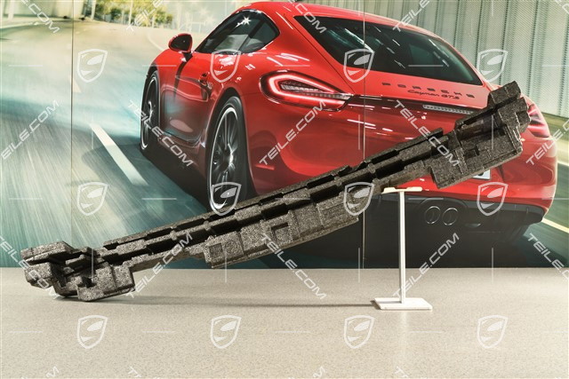 Rear bumper impact insert / styrofoam absorber, Collapsible spare wheel / Space saver