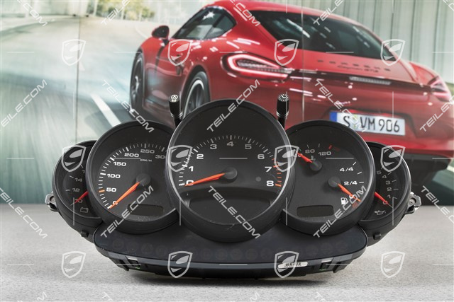 Kombiinstrument, Rallyschwarz, GT2