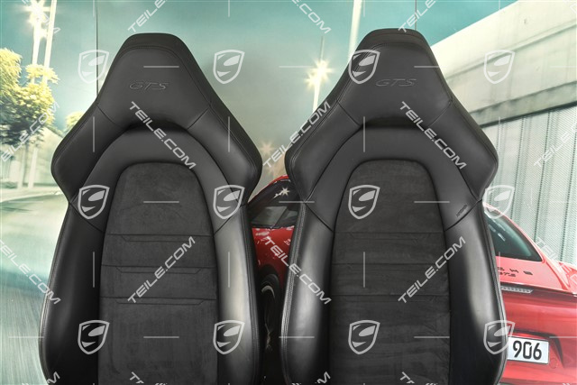 Sportsitze, el. einstellbar, GTS, Leder+Alcantara, schwarz, Satz (L+R)