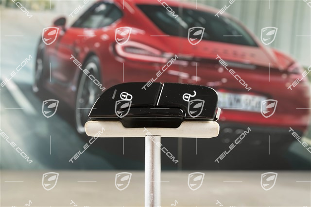 Central locking switch, Gloss black, R