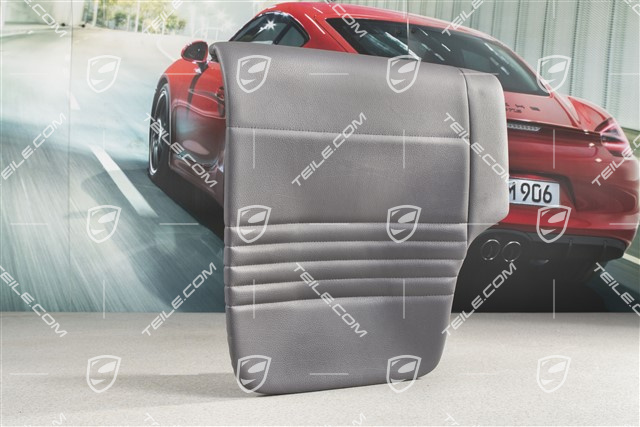 Back seat lower / cushion, Coupe/Targa, leatherette, Space grey, R
