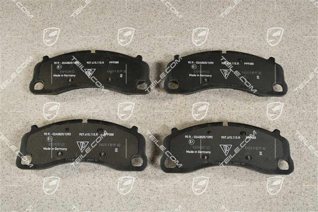 GT3, Brake pads, front, Racing version, L+R