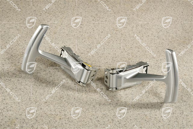 Steering wheel shift paddles, galvano silver, L+R