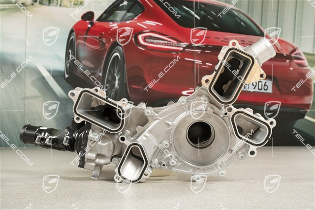 V8 Diesel, Thermostat housing with Thermostat insert