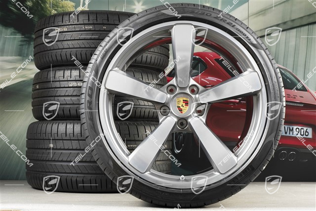 20"+21" Exclusive Design Sommerräder Satz, Felgen 8,5J x 20 ET50 + 11,5J x 21 ET67 + Goodyear Sommerreifen 245/35 R20 + 305/30 R21, mit RDK-Sensoren