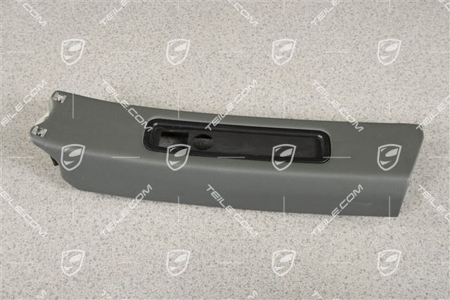 Tapicerka słupka B, Skóropodobna, Stone grey, Coupe, L