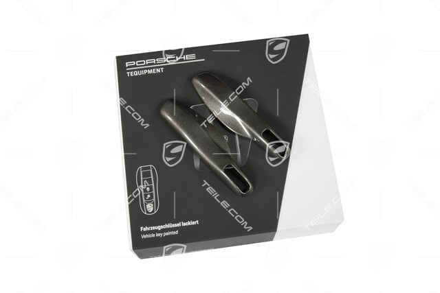 Key cap, lacquered, set, Achat Grey Metallic