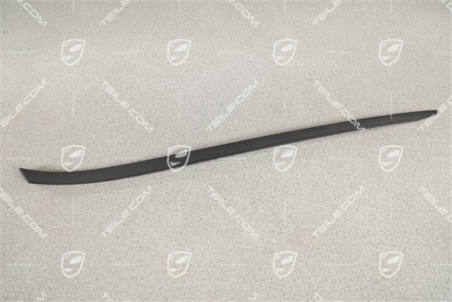 Windshield Water drain strip, A-pillar, black matte, R