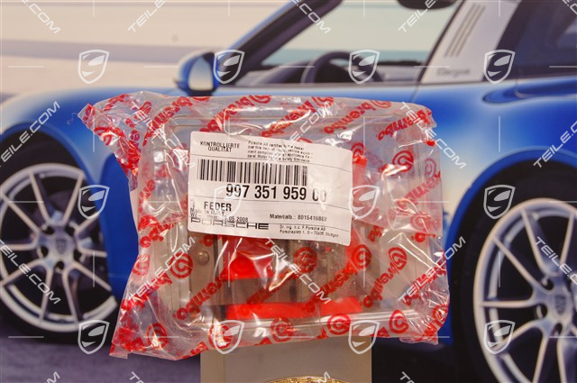 Front axle fixed caliper spring, brake pad mouting / C2 / C4 Front axle fixed caliper spring, brake pad mouting / C2 / C4