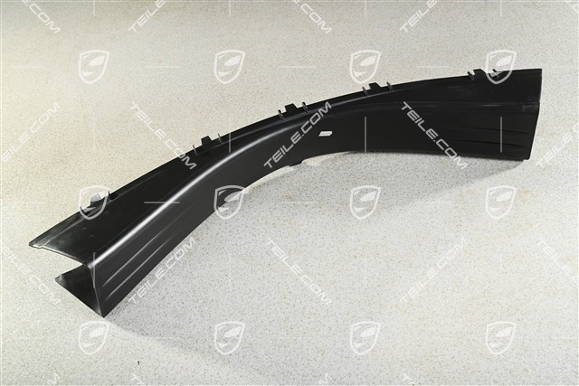 Centre air duct, black, Facelift 08-