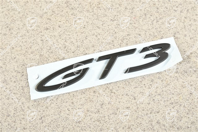 Badge Logo Emblem "GT3", Black matte