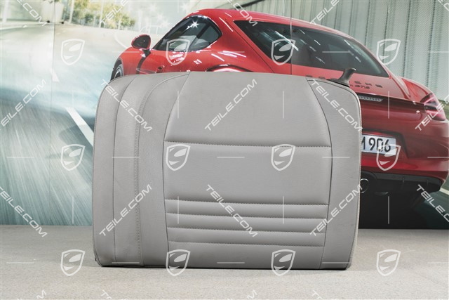 Back seat backrest, Rear, Leatherette, Graphite grey, Coupe, L
