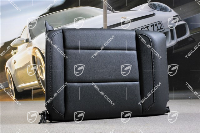 Back seat backrest, coupe, leatherette, black, R Back seat backrest, coupe, leatherette, black, R